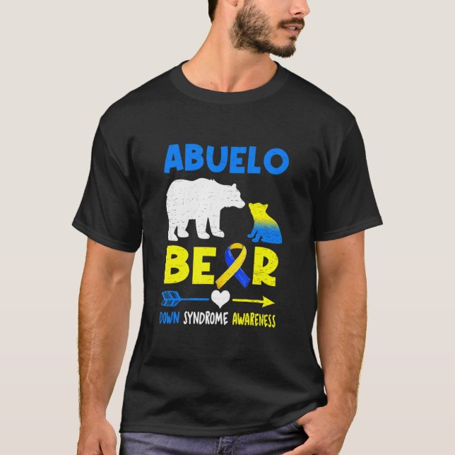 T-shirt Abuelo Bear Family Matching Down Syndrome Awards (Devant)
