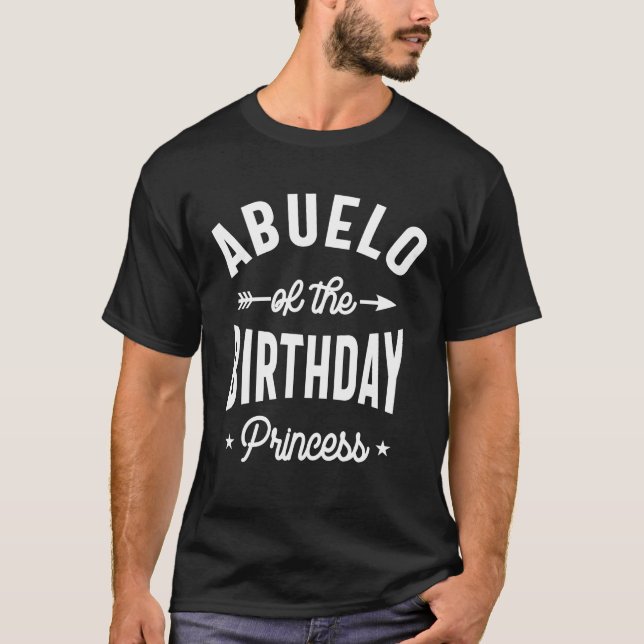 T-shirt Abuelo De La Princesse D'Anniversaire (Devant)