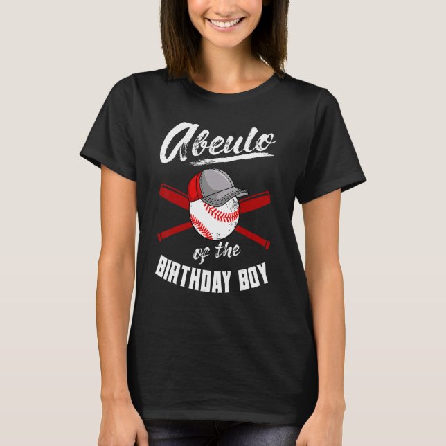 T-shirt Abuelo De L'Anniversaire Boy Baseball Anniversaire (Devant)