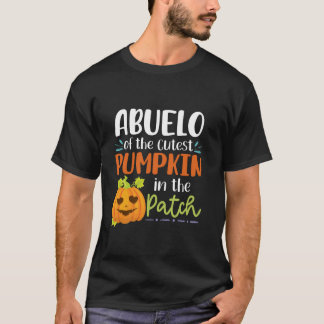 T-shirt Abuelo Du Citrouille Le Plus Cutest Dans Le Patch 