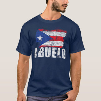 T-shirt Abuelo Puerto Rico Flag Grandfather Grandpa Father