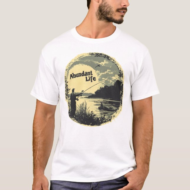 T-shirt Abundant Life Fishing Tee (avant) (Devant)