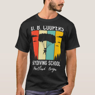 T-shirt Académie de parachutisme rétro D B Cooper Vin de D