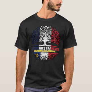 T-shirt Acadia Acadia France Arbre Drapeau