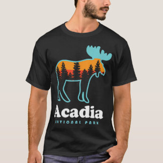 T-shirt Acadia National Park Maine Orignal Randonnée