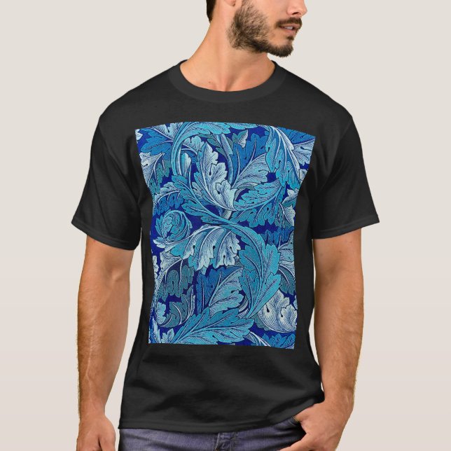 T-shirt Acanthus Blue, William Morris (Devant)