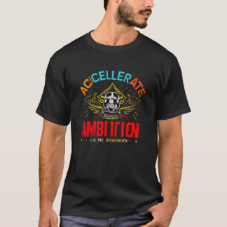 T-shirt Accélérer l'ambition - Ailes de football Graphique