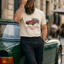 "Accélérez votre voyage" Vintage Voiture de Sport