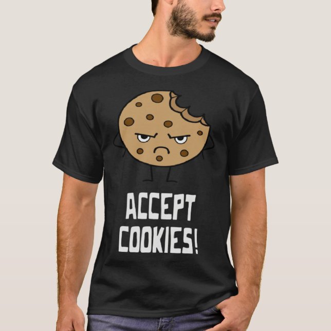 T-shirt Accept Cookies Front End Developer Web Designer (Devant)