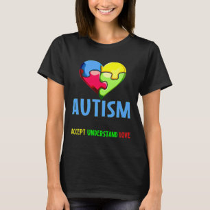 T-shirt Accept Understand Love Autism Awareness Day