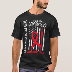 T-shirt Acceptation Redinstead Rouge Plutôt Autisme Goddau