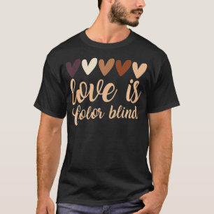 T-shirt Accepté Colorblind Couleur Aveugle Amour amusant d