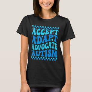 T-shirt Accepter Adapt Advocate Sensibilisation sur l'auti