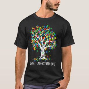 T-shirt Accepter Comprendre Amour Arbre Vie Autisme Sensib