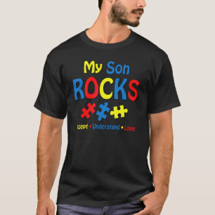T-shirt Accepter Comprendre Amour Mon Fils Déchire Puzzle