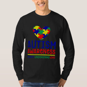 T-shirt Accepter Comprendre Amour Sensibilisation sur l'au