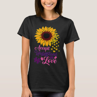 T-shirt Accepter Comprendre l'amour Autisme Support Tourne