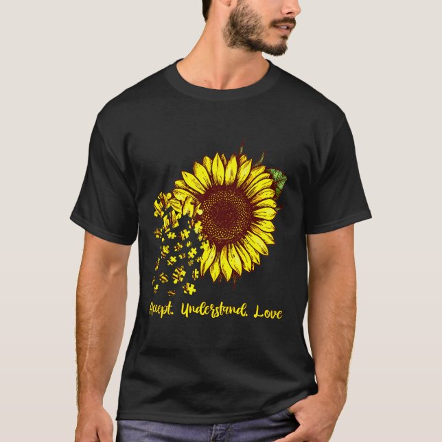 T-shirt Accepter Comprendre l'amour Sensibilisation sur l' (Devant)