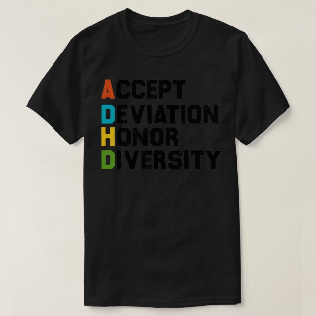 T-shirt Accepter l'écart Diversité d'honneur (Design devant)
