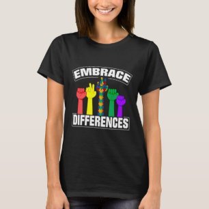 T-shirt Accepter Les Différences Fières Et Soutenir L'Auti