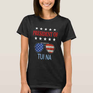 T-shirt Accessoires de guérison Tui Na Drapeau américain T