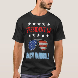 T-shirt Accessoires de handball de plage Drapeau USA Citat