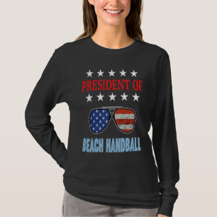 T-shirt Accessoires de handball de plage Drapeau USA Citat