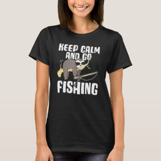 T-shirt Accessoires de pêche pour hommes disant Papa reste