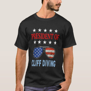 T-shirt Accessoires de plongée Cliff Plongée Drapeau Usa D