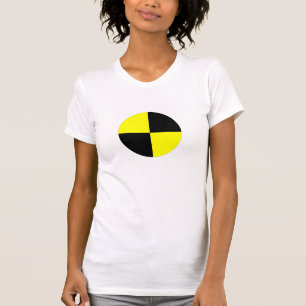 T-shirt accident de voiture de signe de symbole de