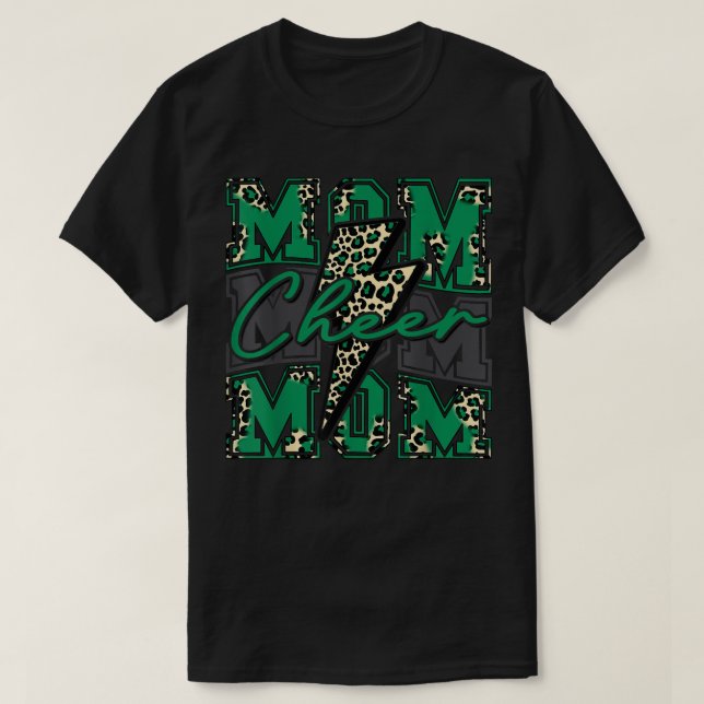 T-shirt Acclamer Maman Éclair Acclamer Léopard Vert Clair (Design devant)