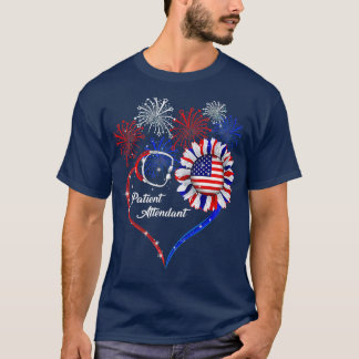 T-shirt Accompagnateur de patients patriotiques 4 juillet 