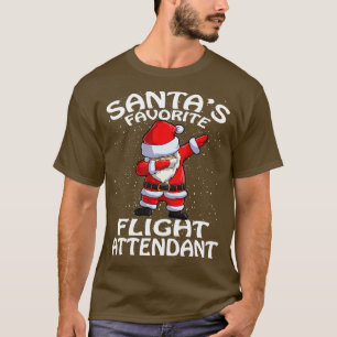 T-shirt Accompagnateur de vol favori Santas Noël 1