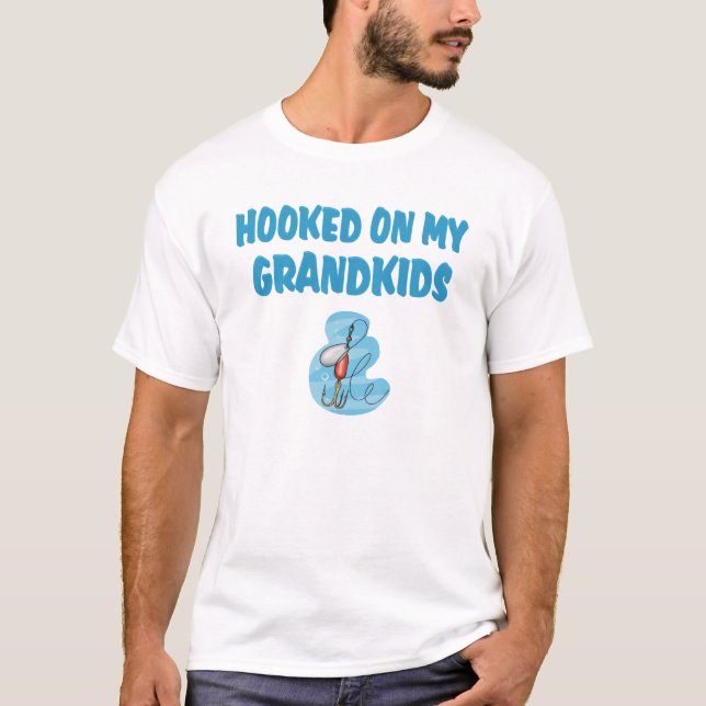 T-shirt Accompagné sur les petits-enfants(Pêche) (Devant)