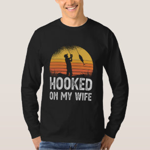 T-shirt Accompagné Sur Ma Femme Pêcheur Pêcheur Poisson