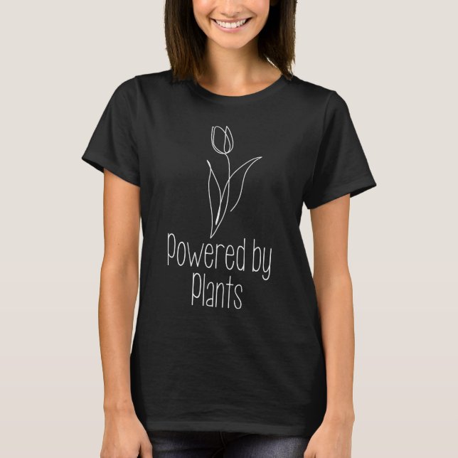 T-shirt Accompagnée par des femmes végétaliennes plantes,  (Devant)
