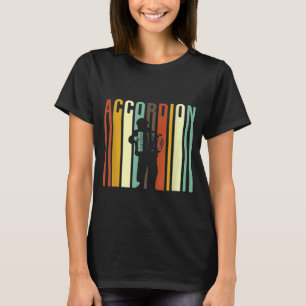 T-shirt Accordéon du joueur rétro Play Accordionist