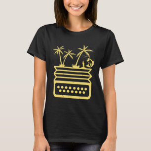 T-shirt Accordéon et pêche à la ligne Accordéon Instrument