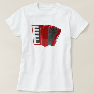 T-shirt Accordéon rouge