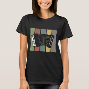 T-shirt Accordéoniste d'instruments musicaux Retro Accordi