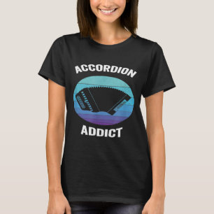 T-shirt Accordion Addict Retro Air Vintage Accordion