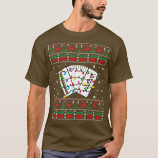 T-shirt Accordion laide de Noël Accordion Xmas Li