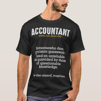 T-shirt Accountant Definition Meaning Professionals Funny