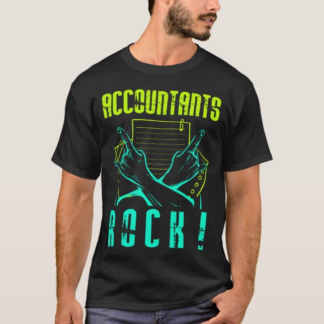 T-shirt Accountants Rock Accountinga Season Numbers funny (Devant)