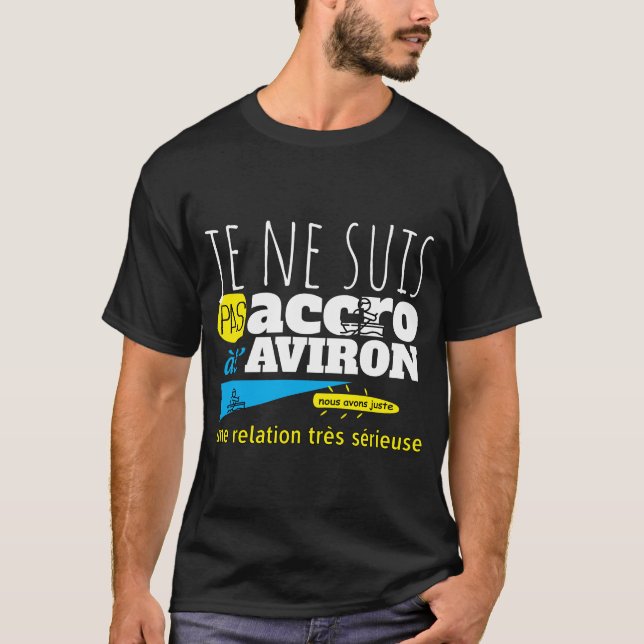 T-shirt Accro à l'aviron (Devant)