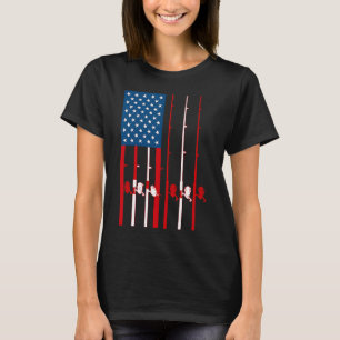 T-shirt Accro au paternel - Loutre de pêche mignonne pour 