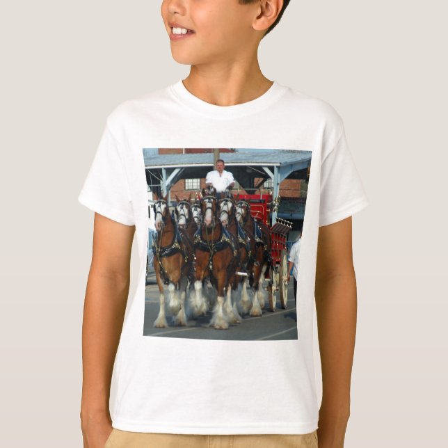 T-shirt Accroc de cheval de Clydesdale 6 (Devant)