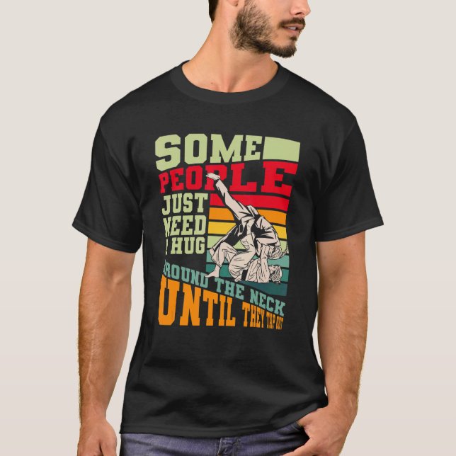 T-shirt Accroche Autour Du Cou Tap Out Bjj Jiu Jit Brésili (Devant)