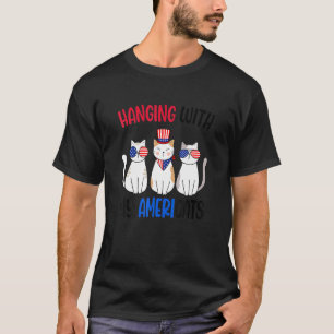 T-shirt Accrocher Avec Mes Américains Américains Américain