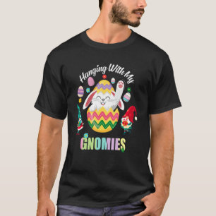T-shirt Accrocher Avec Mes Gnomées Mignonne Lapin Avec Oeu